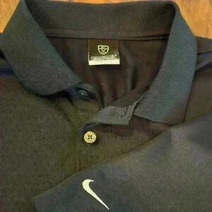 Nike Golf Navy Blue Dri-Fit Short Sleeve‎ Polo Men’s Size Large